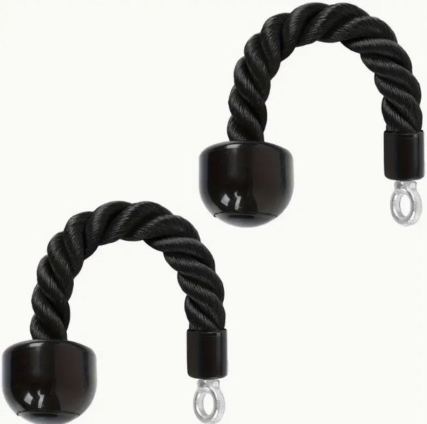 Tricep Rope - Nylon Rope Cable Attachment 37cm 2pc
