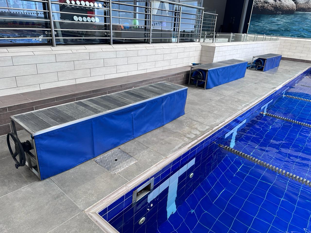 POOL COVER CURTAINS 250cm X 80 cm INC Velcro