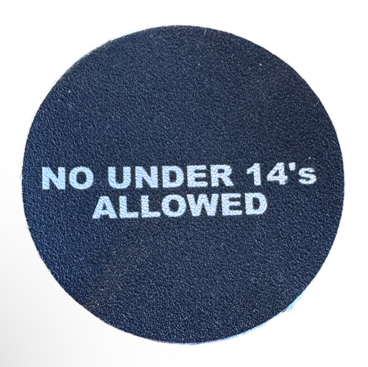 NUMBERS - NO UNDER 14 (50 PACK)