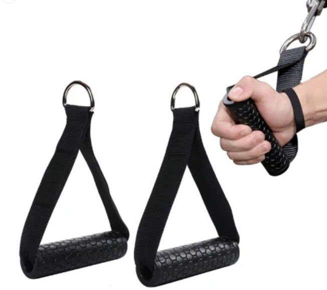 GYM HANDLE - Rubber D-Ring Cable Handle (each)