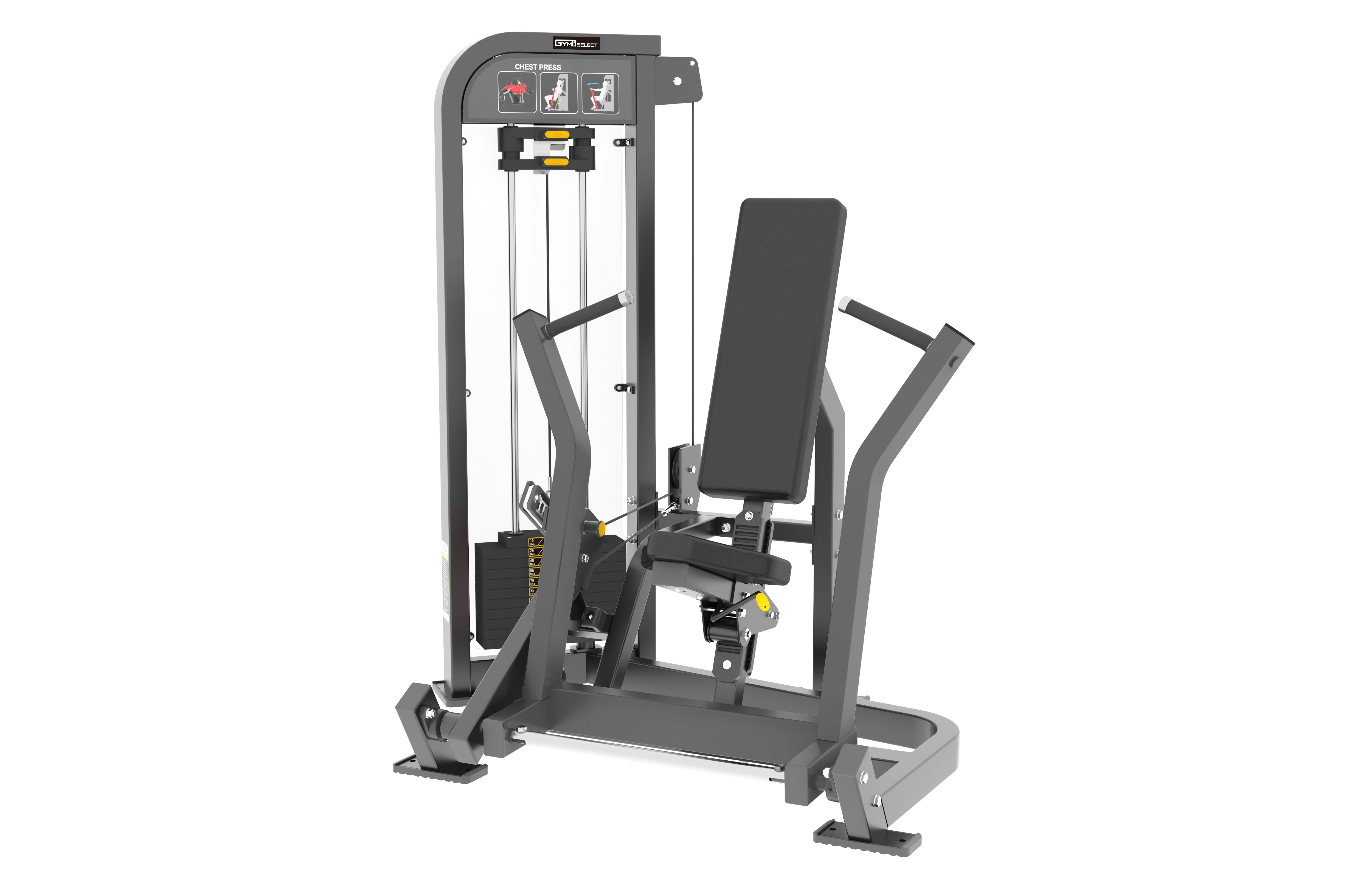 SEATED CHEST PRESS - SELECTORISED – GymKit South Africa
