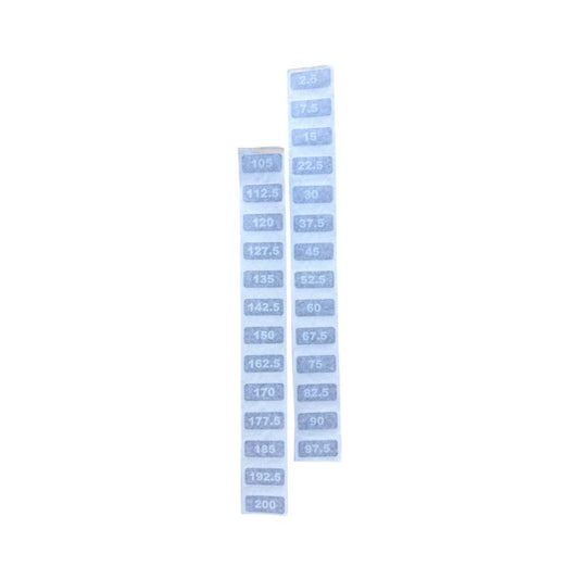 NUMBERS - ZEST WEIGHT STACK NUMBERS 5 - 200 5 kg
