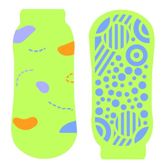 Trampoline Grip Socks Lime Green 50 PACK